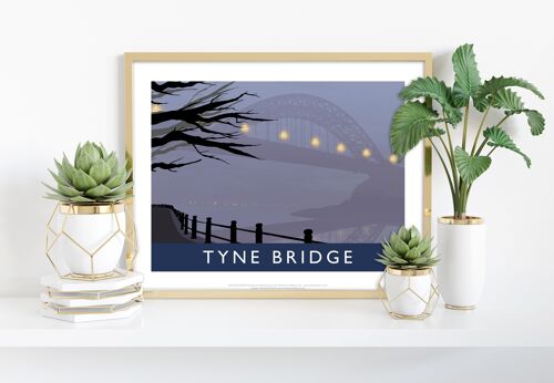 Tyne Bridge, Fog By Artist Richard O'Neill - Art Print