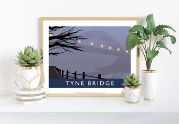 Tyne Bridge, Fog par l'artiste Richard O'Neill - Impression artistique