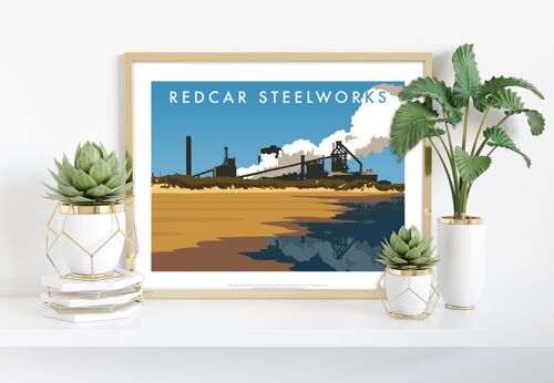 Redcar Steelworks By Artist Richard O'Neill - Art Print