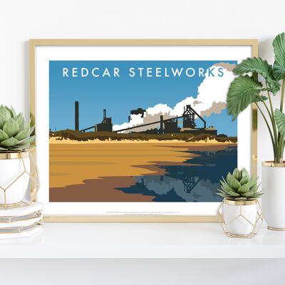 Redcar Steelworks von Künstler Richard O'Neill - Kunstdruck