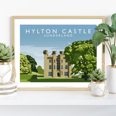 Hylton Castle Sunderland dell'artista Richard O'Neill Art Print