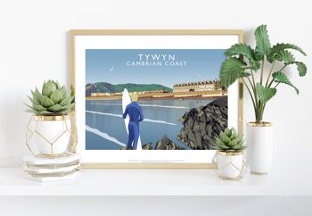 Tywyn, Cambrian Coast par l'artiste Richard O'Neill Impression artistique