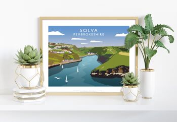 Solva, Pembrokeshire par l'artiste Richard O'Neill - Impression artistique