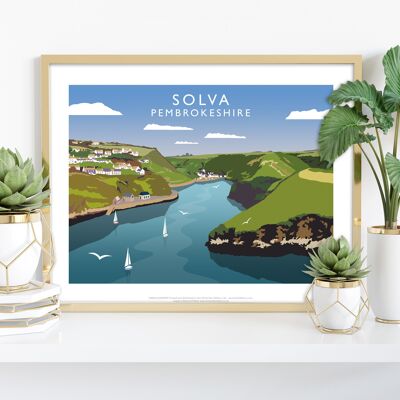 Solva, Pembrokeshire By Artist Richard O'Neill - Art Print