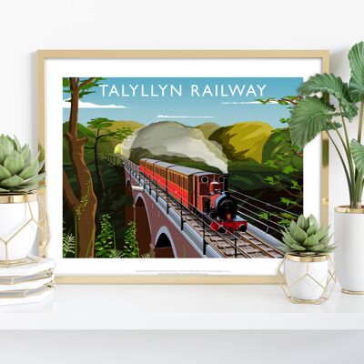 Ferrocarril Talyllyn por el artista Richard O'Neill - Lámina artística