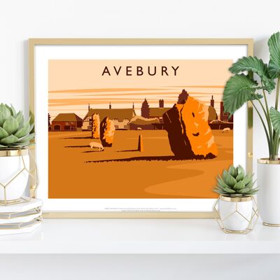 Avebury von Künstler Richard O'Neill – Premium-Kunstdruck, 27,9 x 35,6 cm