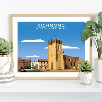 Richmond, North Yorkshire - Künstler Richard O'Neill Kunstdruck