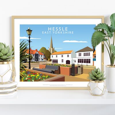 Hessle, East Yorkshire von Künstler Richard O'Neill Kunstdruck