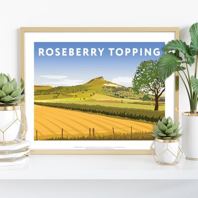 Roseberry Topping von Künstler Richard O'Neill - Kunstdruck