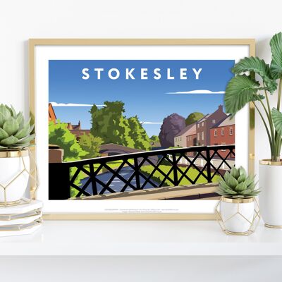 Stokesley par l'artiste Richard O'Neill - Impression d'art premium