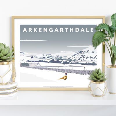 Arkengarthdale im Schnee - Richard O'Neill Kunstdruck