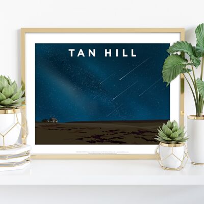 Tan Hill, Nacht von Künstler Richard O'Neill - Kunstdruck