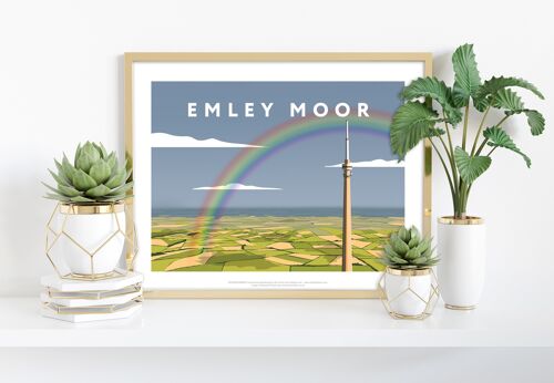 Emley Moor By Artist Richard O'Neill - Premium Art Print
