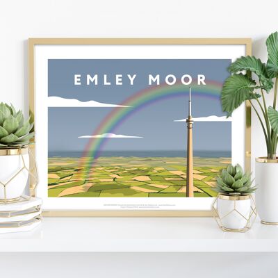 Emley Moor vom Künstler Richard O'Neill – Premium-Kunstdruck