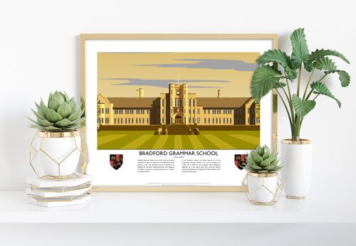 Bradford Grammer School, Bradford - 11X14” Premium Art Print