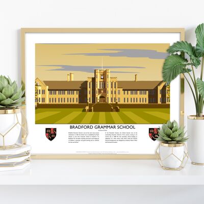 Bradford Grammer School, Bradford - Impresión de arte premium de 11X14"