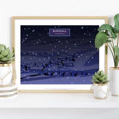Burnsall, Wharfedale In Snow - Stampa artistica di Richard O'Neill