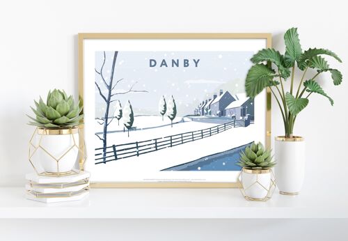 Danby In Snow By Artist Richard O'Neill - Premium Art Print