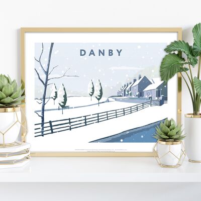 Danby im Schnee vom Künstler Richard O'Neill – Premium-Kunstdruck