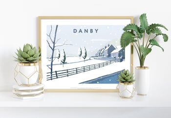 Danby dans la neige par l'artiste Richard O'Neill - Impression d'art premium