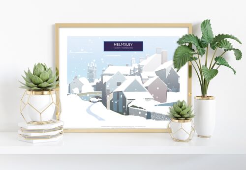 Helmsley, North Yorkshire In Snow -Richard O'Neill Art Print