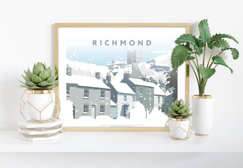 Richmond In Snow By Artist Richard O'Neill - Art Print