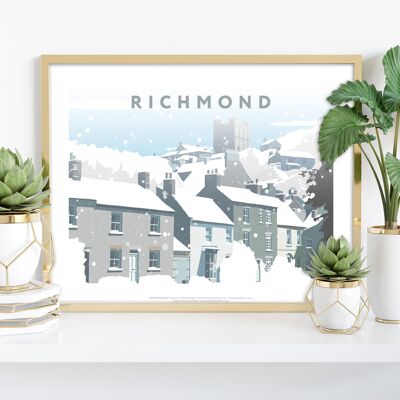 Richmond nella neve dell'artista Richard O'Neill - Stampa d'arte