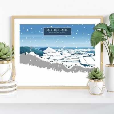 Sutton Bank, North York Moors In Snow - Art Print