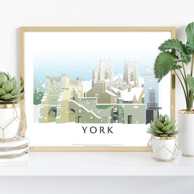 York In Snow dell'artista Richard O'Neill - Stampa d'arte premium