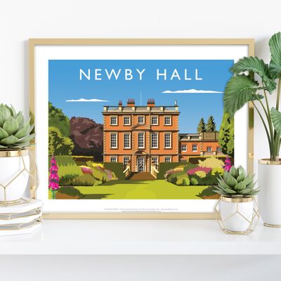 Newby Hall por el artista Richard O'Neill - Impresión de arte premium