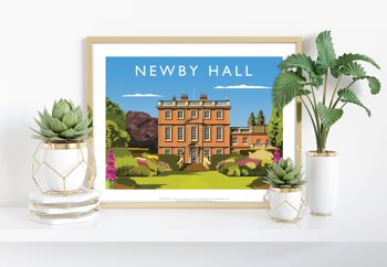 Newby Hall par l'artiste Richard O'Neill - Impression d'art premium