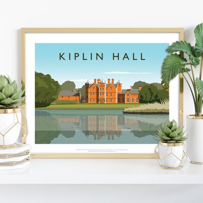 Kiplin Hall por el artista Richard O'Neill - Impresión de arte premium