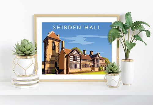Shibden Hall By Artist Richard O'Neill - Premium Art Print