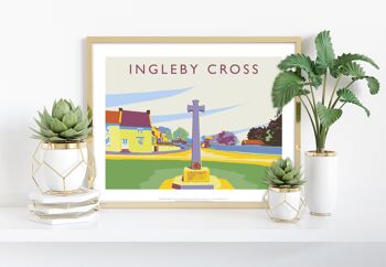 Ingleby Cross par l'artiste Richard O'Neill - Impression d'art premium