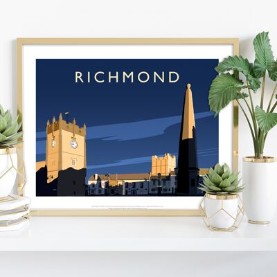 Richmond, Market Place By Artist Richard O'Neill Art Print