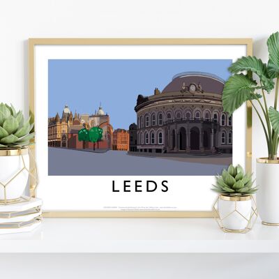 Leeds von Künstler Richard O'Neill – Premium-Kunstdruck im Format 11 x 14 Zoll