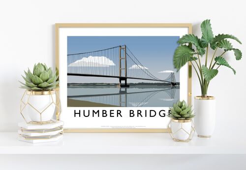 Humber Bridge By Artist Richard O'Neill - Premium Art Print