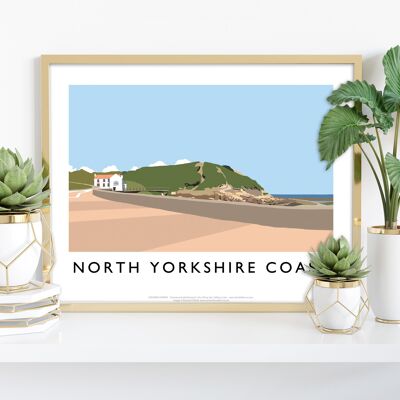 Costa de North Yorkshire por el artista Richard O'Neill Lámina artística