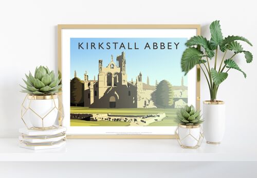 Kirkstall Abbey By Artist Richard O'Neill - Art Print