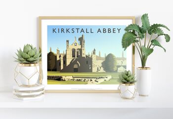 Abbaye de Kirkstall par l'artiste Richard O'Neill - Impression artistique