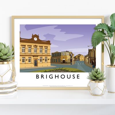 Brighouse por el artista Richard O'Neill - Impresión de arte premium