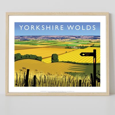 Yorkshire Wolds von Künstler Richard O'Neill - Kunstdruck