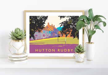 Hutton Rudby par l'artiste Richard O'Neill - Impression d'art premium