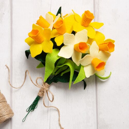 Felt Craft Kit - A Dozen Daffodils