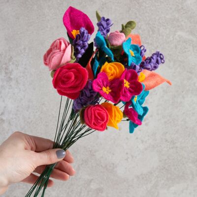Kit de feutre - Un bouquet de fleurs