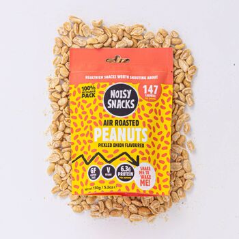 Noisy Snacks Cacahuètes Oignons Marinés Aromatisés 6x150g 1