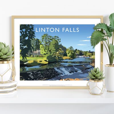 Linton Falls By Artist Richard O'Neill - Premium Art Print