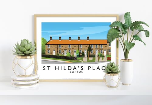 St Hilda's Place, Loftus By Artist Richard O'Neill Art Print