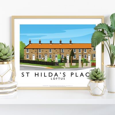 St Hilda's Place, Loftus von Künstler Richard O'Neill Kunstdruck