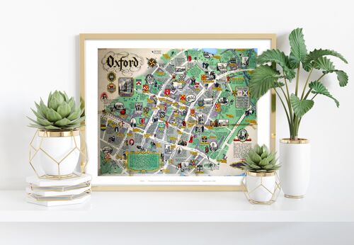 Oxford Map - 11X14” Premium Art Print